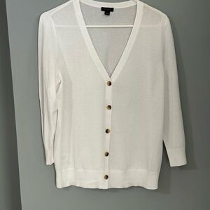 Ann Taylor White cardigan